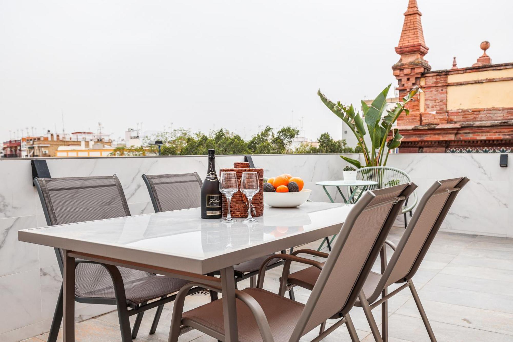 Apartament Fantastico Atico 2 Hab Y Gran Terraza Privada Sewilla Zewnętrze zdjęcie